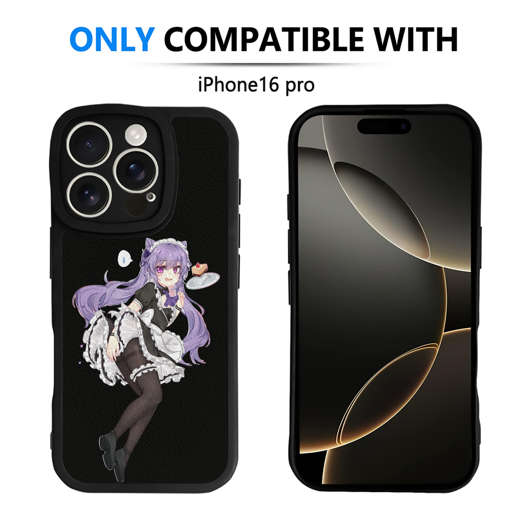 げんし神 刻晴 こくせい genshin Kokusei 【iPhone 16シリーズ対応】シリコンスマホケース（レザー調） 材質：シリコン